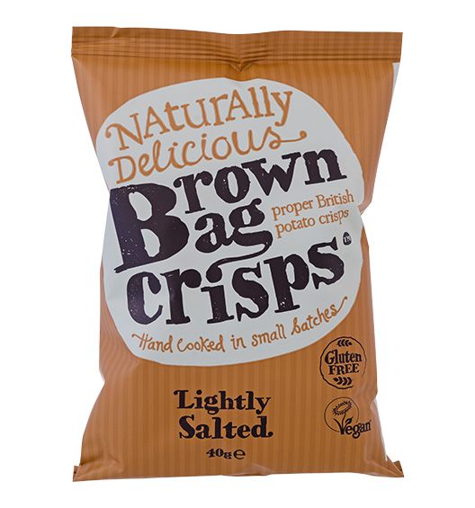 Kartoffelchips leicht gesalzen